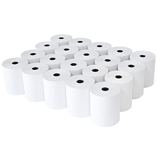 L LIKED 20 Rolls Thermal Paper Till Rolls, 80 x 70 mm Cash Register EPOS POS Receipt Paper
