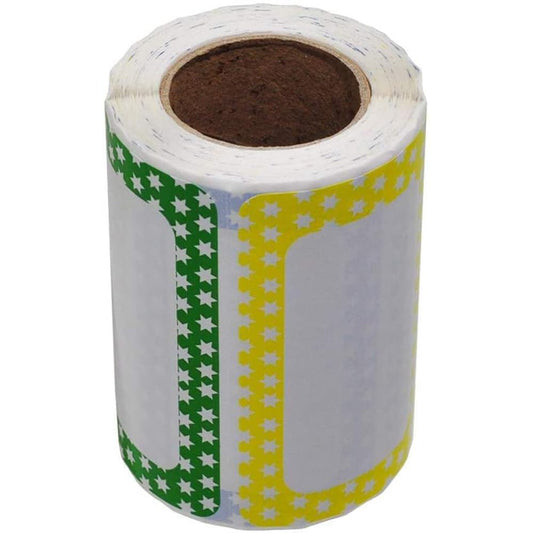 L LIKED Stickers - Colors Plain Name tag Labels for Clothes with Perforated Line for Kids