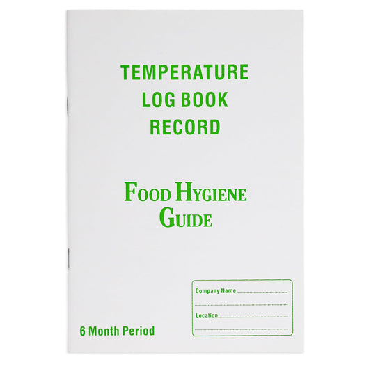 L LIKED Temperature Log Book A5 (210 X 142MM), 6 Months Period Record Daily Food Hygiene Information as Fridge, Freezer, Baking Temperature for Restaurant, Food Vendors and more