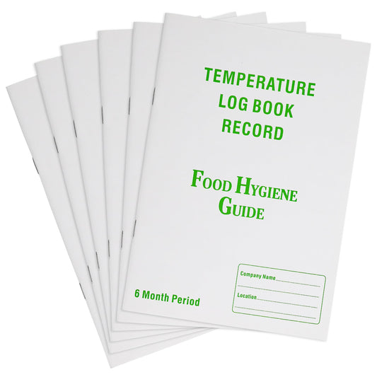 L LIKED Temperature Log Book A5 (210 X 142MM), 6 Months Period Record Daily Food Hygiene Information as Fridge, Freezer, Baking Temperature for Restaurant, Food Vendors and more